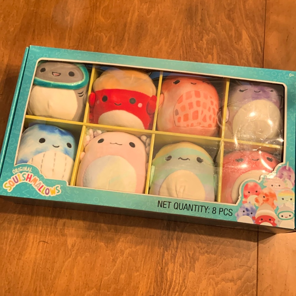 Kelly toys original squishmellows water crew, like new, in box, smoke free home